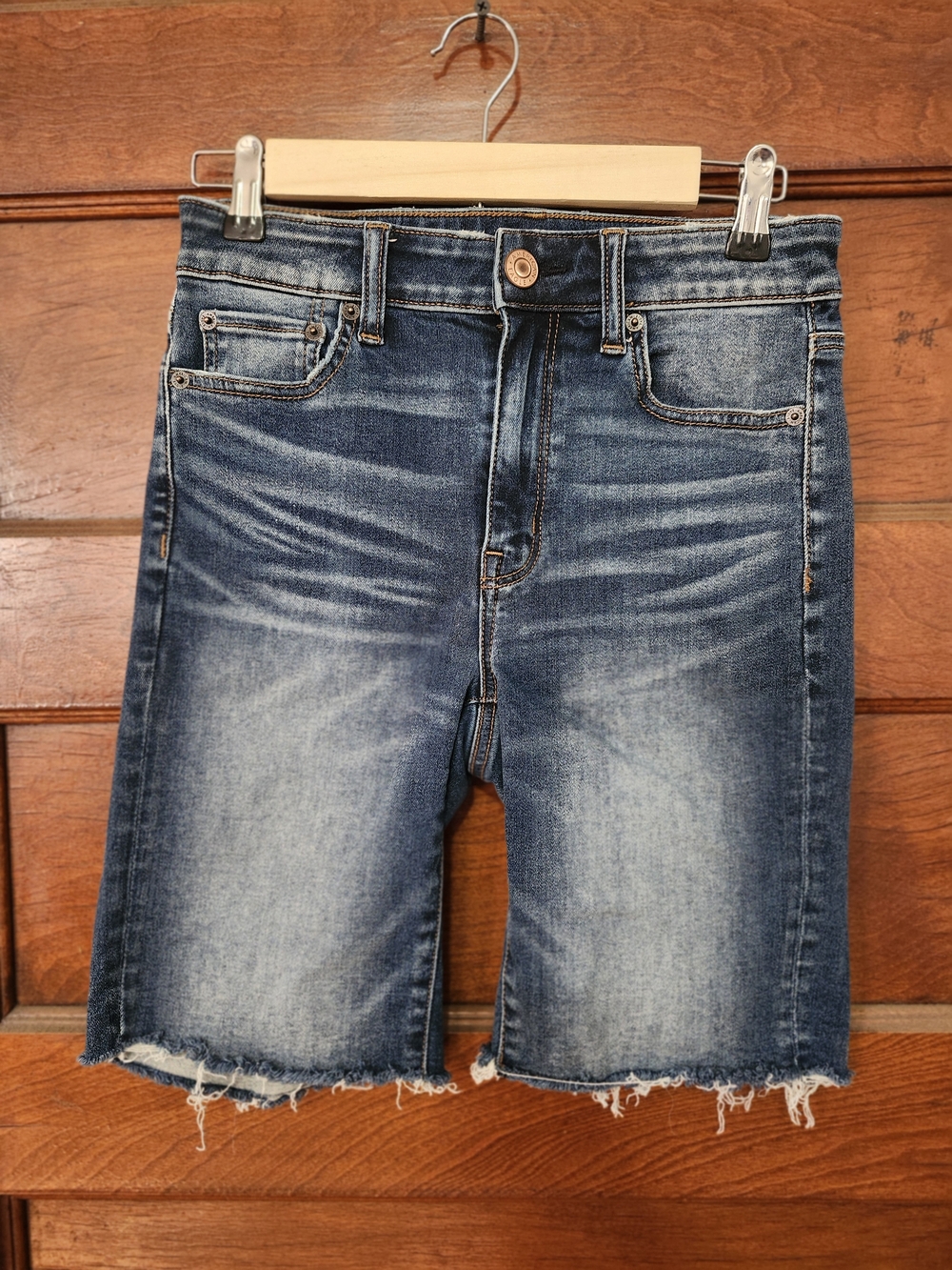 AEO Bermuda Shorts Dark Denim
